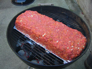 Raw loaf on the grill